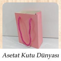 10X14X5 Ölçülü Pembe Karton Çanta