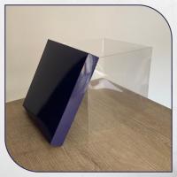 20x20x17.5 Altı Lacivert Karton Üstü Asetat Kutu