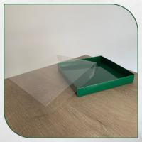 20x20x3 Altı Yeşil Karton Üstü Asetat Kutu