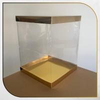 35x35x45 Altı Gold Metalize Karton Üstü Asetat Kutu
