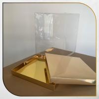 35x35x45 Altı Gold Metalize Karton Üstü Asetat Kutu