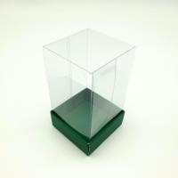 5x5x8 Altı Yeşil Karton Üstü Asetat Kutu