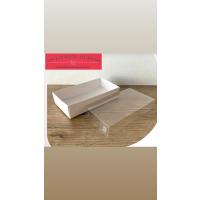 7x13x3 Altı Beyaz Karton Üstü Asetat Kutu