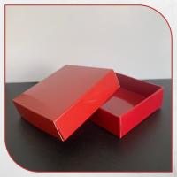 7x7x2.2 Bordo Komple Karton Kutu