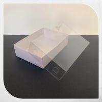 8x11x3 Altı Beyaz Karton Üstü Asetat Kutu