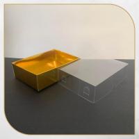 8x11x3 Altı Gold Metalize Karton Üstü Asetat Kutu