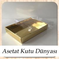 10.5x14.5x2.5  Küçük Yasin Kutusu Gold Metalize