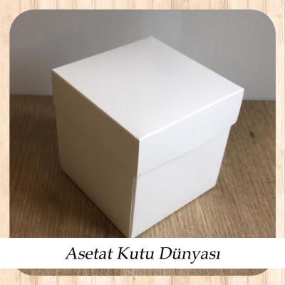 10x10x10 Beyaz Komple Karton Kutu