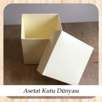 10x10x10 Krem Mermer Desenli Komple Karton Kutu