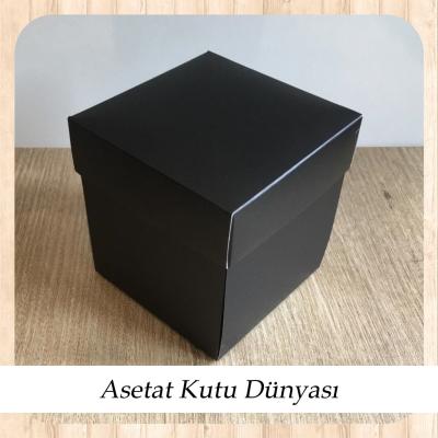 10x10x10 Siyah Komple Karton Kutu