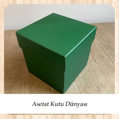 10x10x10 Yeşil Komple Karton Kutu