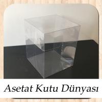 10x10x12 Ölçülü Asetat Kutu