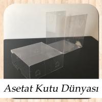 10x10x12 Ölçülü Asetat Kutu