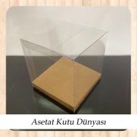 10x10x12 Altı Kraft İç Yükseltici Karton Üstü Otomatik Kutu