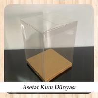 10x10x14 Altı Kraft İç Yükseltici Karton Üstü Otomatik Kutu