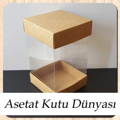 10x10x16 Çift Taraflı Kraft Karton Kutu
