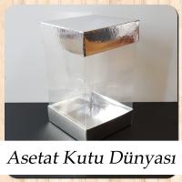 10x10x16 Çift Taraflı Gümüş Metalize Karton Kutu