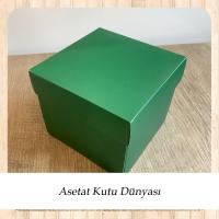 12x12x10 Yeşil Komple Karton Kutu