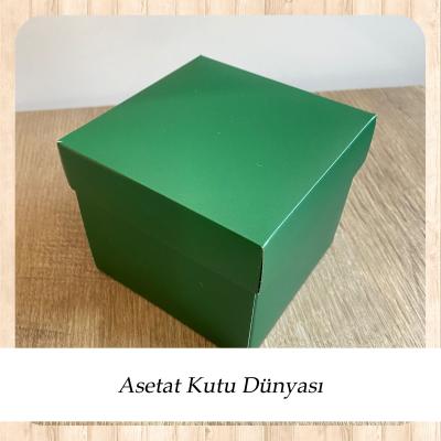 12x12x10 Yeşil Komple Karton Kutu