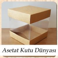12x12x12 Çift Taraflı Kraft Karton Kutu