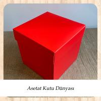 12x12x12 Kırmızı Komple Karton Kutu