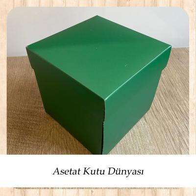 12x12x12 Yeşil Komple Karton Kutu