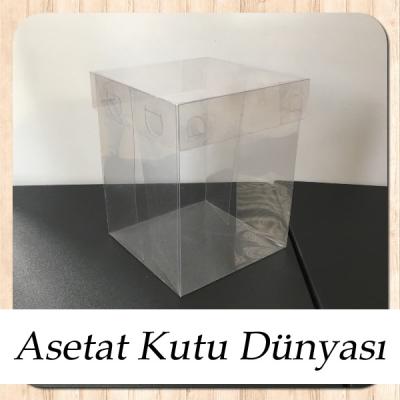 12x12x15 Ölçülü Asetat Kutu