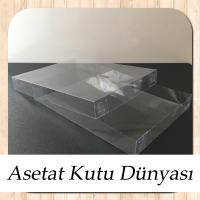 13x17x2 Ölçülü Şeffaf Asetat Yasin Kutusu