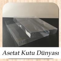 13x17x2 Ölçülü Şeffaf Asetat Yasin Kutusu