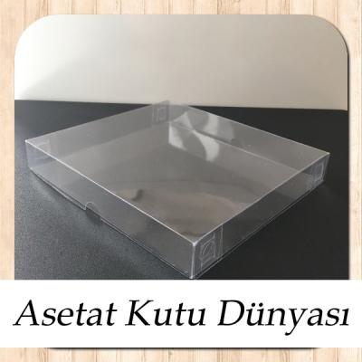 15.5x17x2.5 Şeffaf Asetat Yasin ve Tespih Kutusu