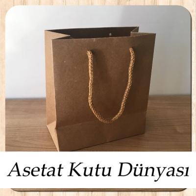 15.5x17x8 Ölçülü Kraft Karton Çanta