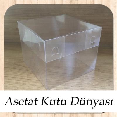 15x15x12 Ölçülü Asetat Kutu
