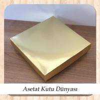 15X15X3 Gold Komple Karton Kutu