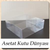 15x15x5 Ölçülü Asetat Kutu