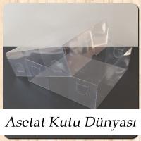 15x15x5 Ölçülü Asetat Kutu