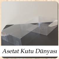15x15x5 Ölçülü Asetat Kutu
