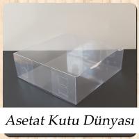 15x15x5 Ölçülü Asetat Kutu