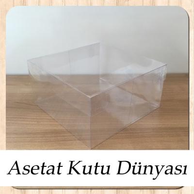20x20x10 Ölçülü Asetat Kutu