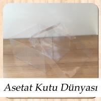 20x20x10 Ölçülü Asetat Kutu