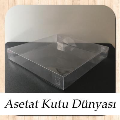 20x20x3 Ölçülü Asetat Kutu