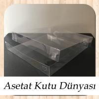 20x20x3 Ölçülü Asetat Kutu