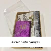 20x30x5 Altı Kraft Karton Üstü Asetat Kutu