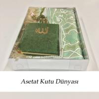 20x30x5 Altı Gümüş Metalize Karton Üstü Asetat Kutu