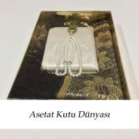 20x30x5 Altı Gold Metalize Karton Üstü Asetat Kutu