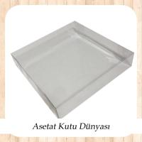 25x25x7 Ölçülü Asetat Kutu