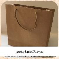 25x25x9 Ölçülü Kraft Karton Çanta