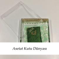 25x30x5 Altı Gümüş Metalize Karton Üstü Asetat Kutu