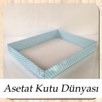26x33x5 Mavi Puantiyeli Kutu