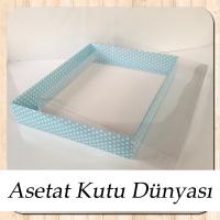 26x33x5 Mavi Puantiyeli Kutu