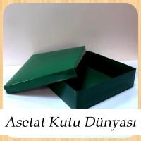 30x30x10 Yeşil  Komple Karton Kutu
